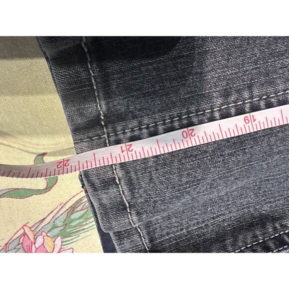 Tahari Jean Jacket S/P Embellished Sparkle Snap Close Medium Wash - Picture 15 of 16